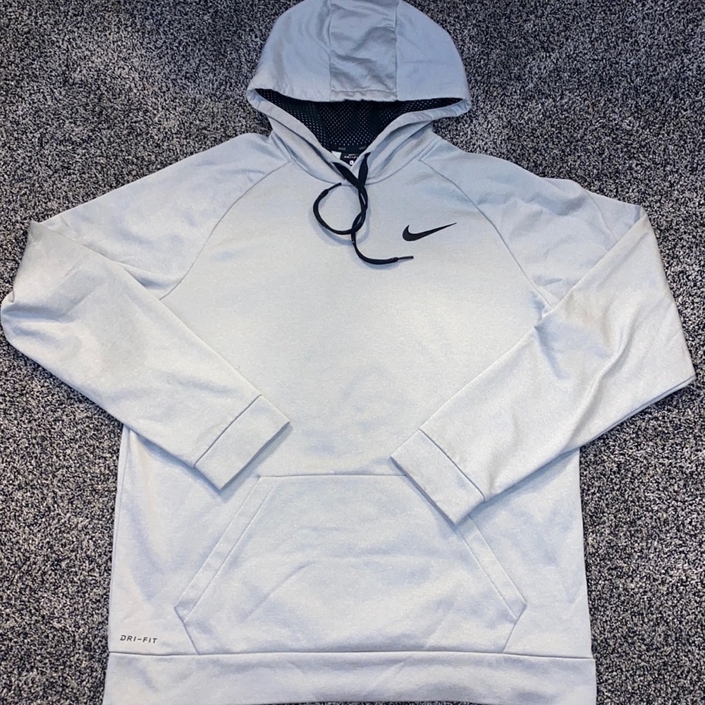 gray nike hoodie